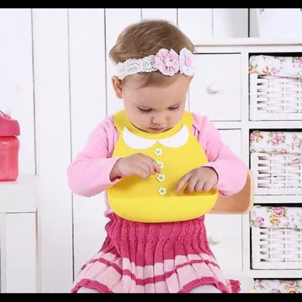 Silicone Baby Bibs - GIRL - Picture 4 of 4